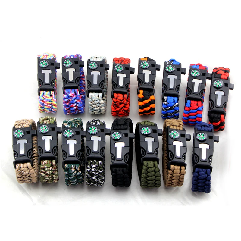 2018 Outdoor Paracord Survival Bracelets for Men Women Bangles Jewelry Wrap Umbrella Rope Knife 5 in 1 Multifunction Bracelets
2018 Outdoor Paracord Survival Bracelets for Men Women Bangles Jewelry Wrap Umbrella Rope Knife 5 in 1 Multifunction Bracelets