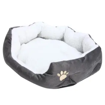 50 x 40cm Lambskin Dog Paw pattern Pet's Nest Warm Washable Bed Sleeping Fleece Basket with Cushion For Puppy Dog Cat Gray Col
50 x 40cm Lambskin Dog Paw pattern Pet's Nest Warm Washable Bed Sleeping Fleece Basket with Cushion For Puppy Dog Cat Gray Col