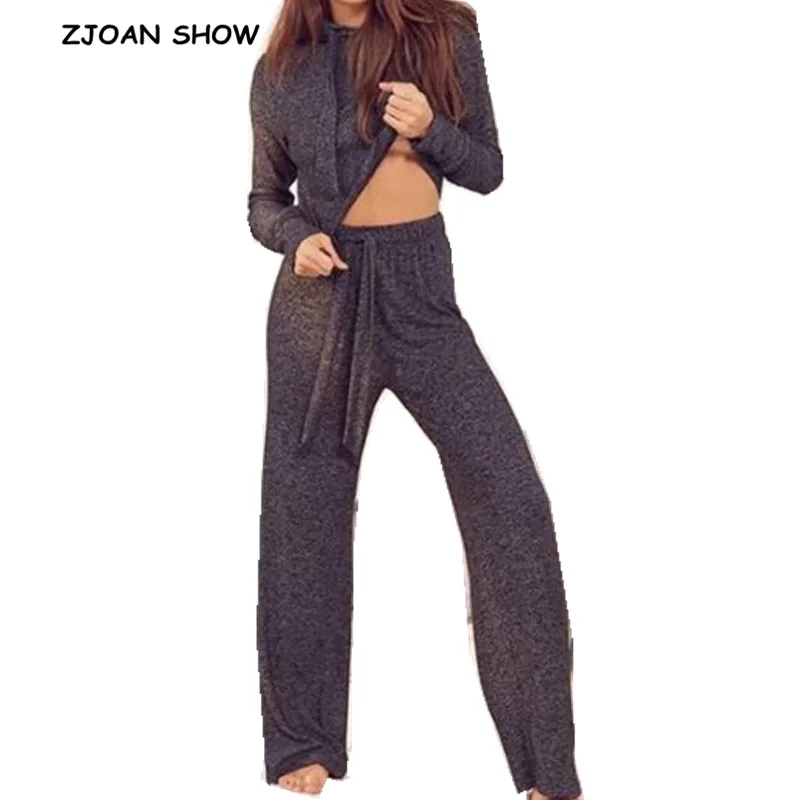 2 Piece 1 Set Tie Collar Hoodies Sweatshirts Set Drawstring Full Length Wide Leg Pants Short Sweats Women Clothing Jumper Sweats
2 Piece 1 Set Tie Collar Hoodies Sweatshirts Set Drawstring Full Length Wide Leg Pants Short Sweats Women Clothing Jumper Sweats
