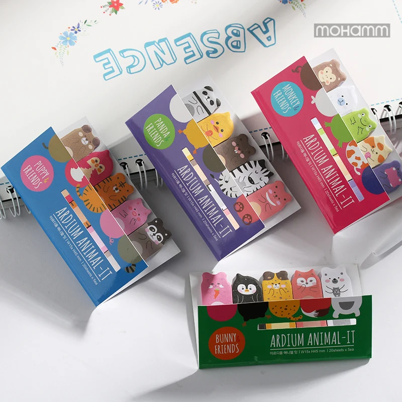 Korean Cute Stationery Kawaii Stickers Animal Scrapbooking Sticky Notes Page Flags Marker Office Supplies Gifts
Korean Cute Stationery Kawaii Stickers Animal Scrapbooking Sticky Notes Page Flags Marker Office Supplies Gifts