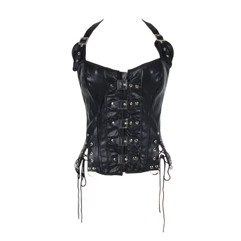 AW2225 Black/brown halter top plus size women clothing faux leather underbust corset plus size womens corsets lingerie sexy hot
AW2225 Black/brown halter top plus size women clothing faux leather underbust corset plus size womens corsets lingerie sexy hot