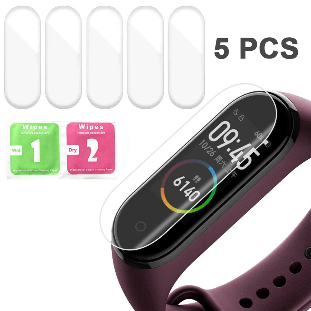 5 Pcs Mi Band 4 Film HD Anti-Scratch Protective Film Cover Smart Watch Screen Protector Cover for Xiaomi Miband 4
5 Pcs Mi Band 4 Film HD Anti-Scratch Protective Film Cover Smart Watch Screen Protector Cover for Xiaomi Miband 4