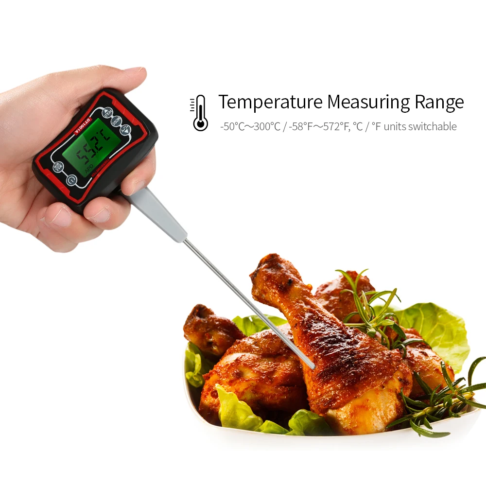Food Digital Thermometer Kitchen BBQ Meat Pyrometer Temperature Sensor Gauge with Temperature Alarm For Outdoor Indoor Cooking
Food Digital Thermometer Kitchen BBQ Meat Pyrometer Temperature Sensor Gauge with Temperature Alarm For Outdoor Indoor Cooking