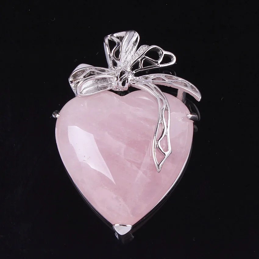 FYJS Unique Silver Plated Silk Love Heart Natural Rose Pink Quartz Pendant for Valentine's Day Jewelry
FYJS Unique Silver Plated Silk Love Heart Natural Rose Pink Quartz Pendant for Valentine's Day Jewelry