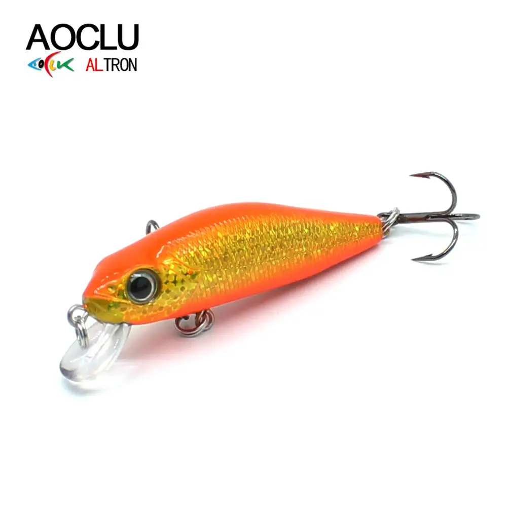 AOCLU jerkbait wobblers Super Quality 55mm Hard Bait Small Minnow Crankbait Fishing lures Sinking VMC hooks free shipping
AOCLU jerkbait wobblers Super Quality 55mm Hard Bait Small Minnow Crankbait Fishing lures Sinking VMC hooks free shipping