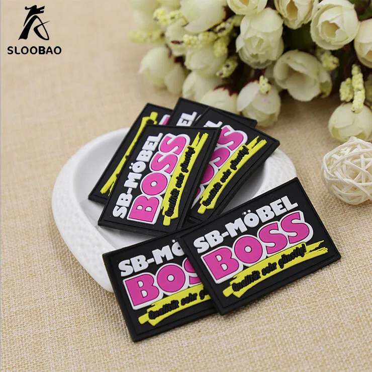 Image Free shipping custom 3D soft rubber badge custom environmental protection silicone rubber labels