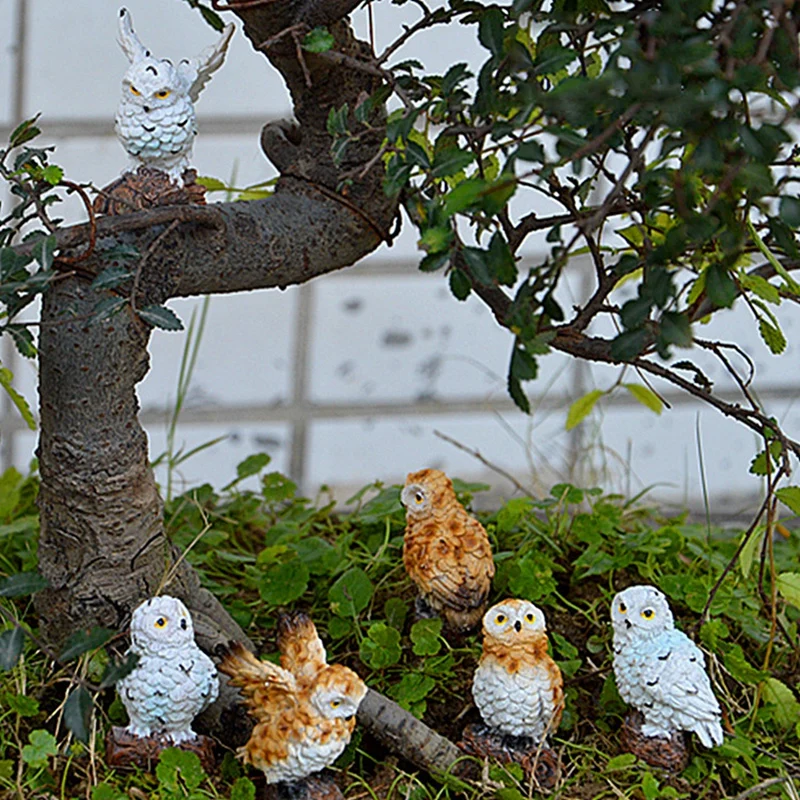 Cute Owls Home Garden Decoration Resin Miniatures Fairy Ornament Owls Figurine Craft Terrarium Decor Figurines Bonsai Pots
Cute Owls Home Garden Decoration Resin Miniatures Fairy Ornament Owls Figurine Craft Terrarium Decor Figurines Bonsai Pots