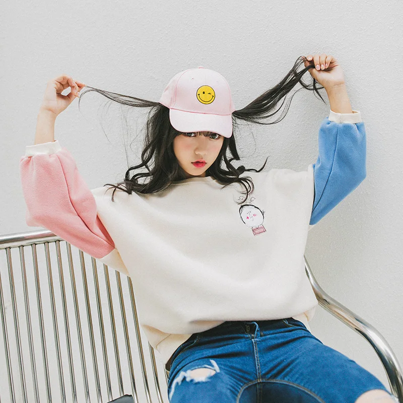 2019 Ladies Fight Embroidery Sweatshirt Women's Sweatshirts Japan Harajuku Ulzzang Female Korean Kawaii Svitshot For Women
2019 Ladies Fight Embroidery Sweatshirt Women's Sweatshirts Japan Harajuku Ulzzang Female Korean Kawaii Svitshot For Women