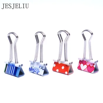 5pcs Small Size 38mm Printed Metal Binder Clips Paper Clip Clamp Office School Binding Supplies Color Random
5pcs Small Size 38mm Printed Metal Binder Clips Paper Clip Clamp Office School Binding Supplies Color Random