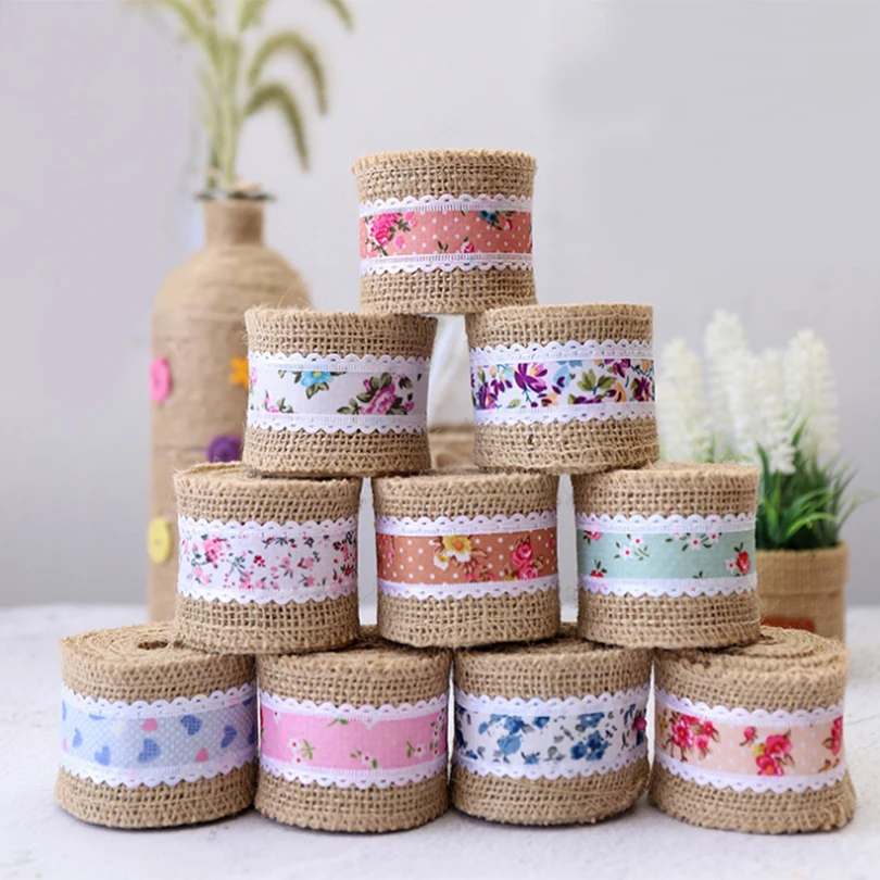 2Meter/Pcs Width 5cm Jute Burlap Rolls Hessian Ribbon With Lace Vintage Rustic Wedding Decoration Ornament Burlap Wedding Favor
2Meter/Pcs Width 5cm Jute Burlap Rolls Hessian Ribbon With Lace Vintage Rustic Wedding Decoration Ornament Burlap Wedding Favor