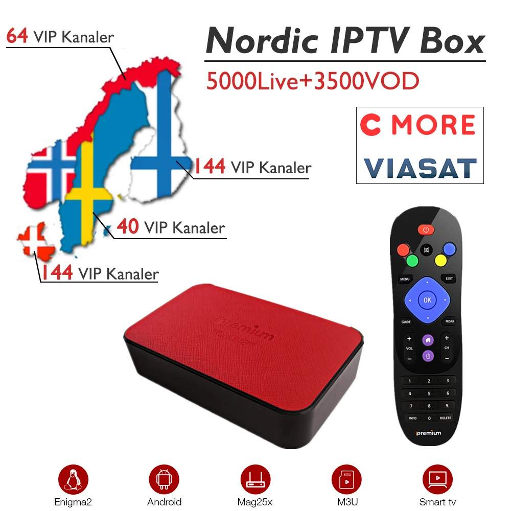 iPremium TVonlinePro Android MickyHop Set Top TV Box Nordic Norway Netherlands Europe IPTV Subscription Amlogic S905X BT4.0 WiFi
iPremium TVonlinePro Android MickyHop Set Top TV Box Nordic Norway Netherlands Europe IPTV Subscription Amlogic S905X BT4.0 WiFi