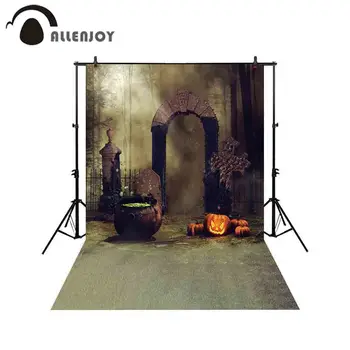 Allenjoy backgrounds for photography studio scarecrows pumpkin field magic stove dark forest backdrop Halloween photocall 
Allenjoy backgrounds for photography studio scarecrows pumpkin field magic stove dark forest backdrop Halloween photocall
