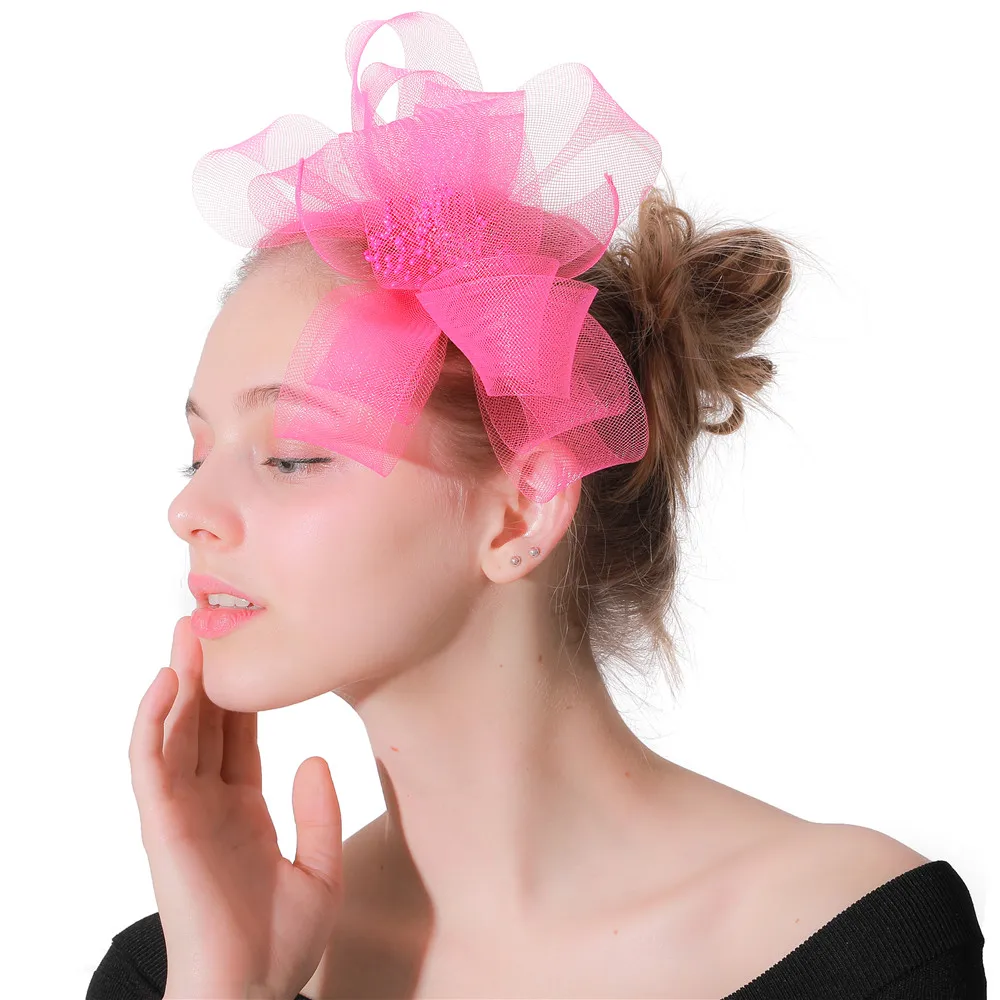 Hot pink Vintage Fascinators hat party womens hair accessories for wedding church Party Kentucky derby ascot races headbands
Hot pink Vintage Fascinators hat party womens hair accessories for wedding church Party Kentucky derby ascot races headbands