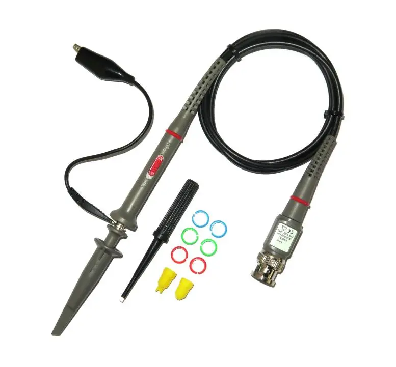 

2Pcs / Lot Oscilloscope Probe P6040 40MHz X1 X10 Oscilloscope Clip Probe 100% Brand New High Quality