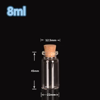 Mini Glass Vials Bottles With Corks Small Jars Containers Wishing Bottles 50pcs 22*45*12.5mm 8ml
Mini Glass Vials Bottles With Corks Small Jars Containers Wishing Bottles 50pcs 22*45*12.5mm 8ml