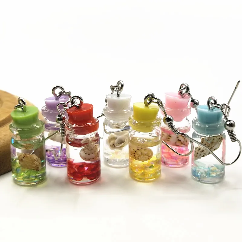 Korean Statement Earrings Transparent &Glass Bottle Conch Colored Crystal Dangle Drop Earrings For Women Earings Fashion Jewelry
Korean Statement Earrings Transparent &Glass Bottle Conch Colored Crystal Dangle Drop Earrings For Women Earings Fashion Jewelry