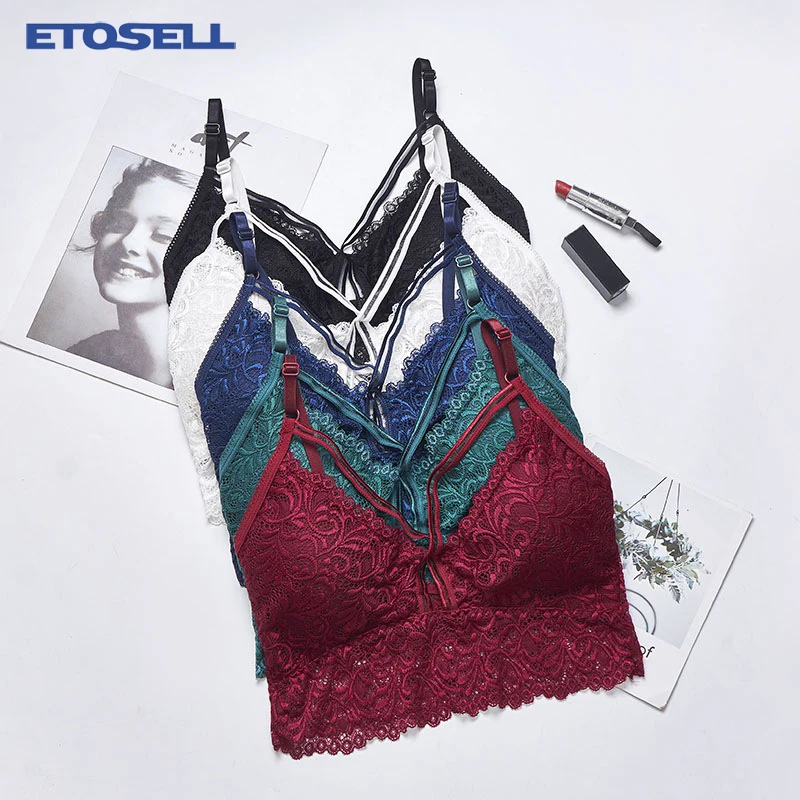 Sexy Lace Padded Push Up Bras for Women Sweet New Strappy Lingerie Female Underwear Women's Floral Bra Bustier Seamless Bralette
Sexy Lace Padded Push Up Bras for Women Sweet New Strappy Lingerie Female Underwear Women's Floral Bra Bustier Seamless Bralette