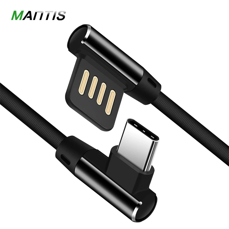 MANTIS USB Type C Cable Max 2A Fast Charging For Samsung S8 Plus Xiaomi 90 Degree Reversible Type-c Cable L Bending Nylon Cord
MANTIS USB Type C Cable Max 2A Fast Charging For Samsung S8 Plus Xiaomi 90 Degree Reversible Type-c Cable L Bending Nylon Cord