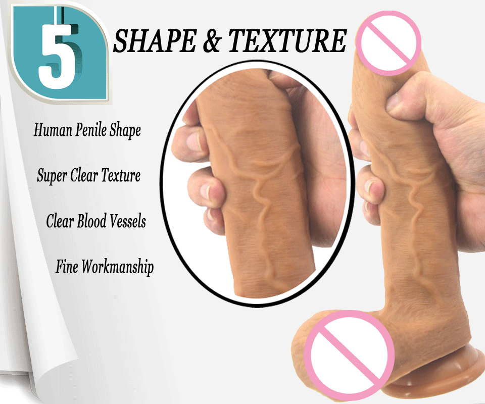 Double layer silicone huge dildo imitation realistic penis suction cup sex toys for women masturbation insert vagina plug