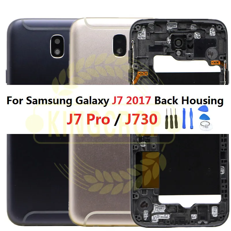 Темно-синий чехол на заднюю панель аккумулятора J730 HH для Samsung Galaxy J7 2017 Pro |