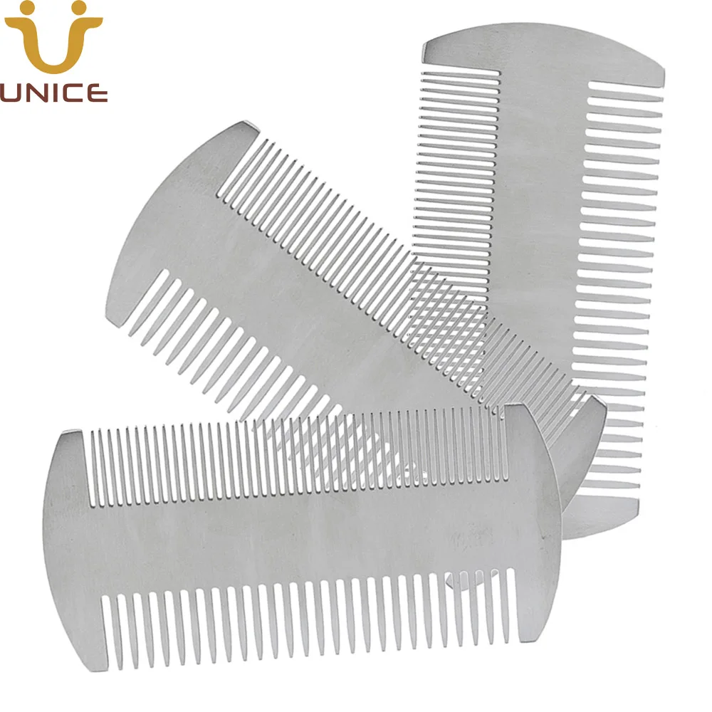 100 pcs Dual Action Stainless Steel Credit Card Size Wallet Combs Pocket Comb Metal Hair Comb Beard Mustache Comb for Men
100 pcs Dual Action Stainless Steel Credit Card Size Wallet Combs Pocket Comb Metal Hair Comb Beard Mustache Comb for Men
