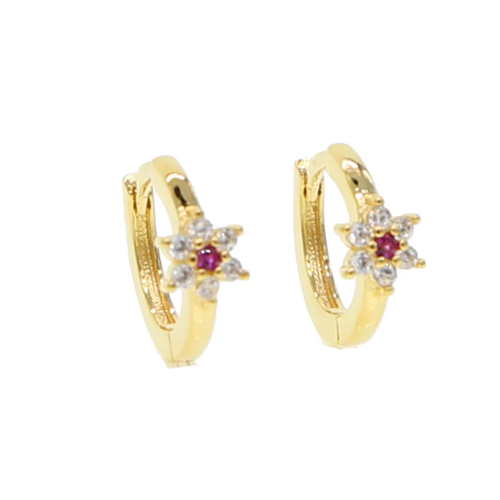 fashion classic design flower charm clear red cz cubic zirconia Hoop fashion sparking women earring drop shipping
fashion classic design flower charm clear red cz cubic zirconia Hoop fashion sparking women earring drop shipping