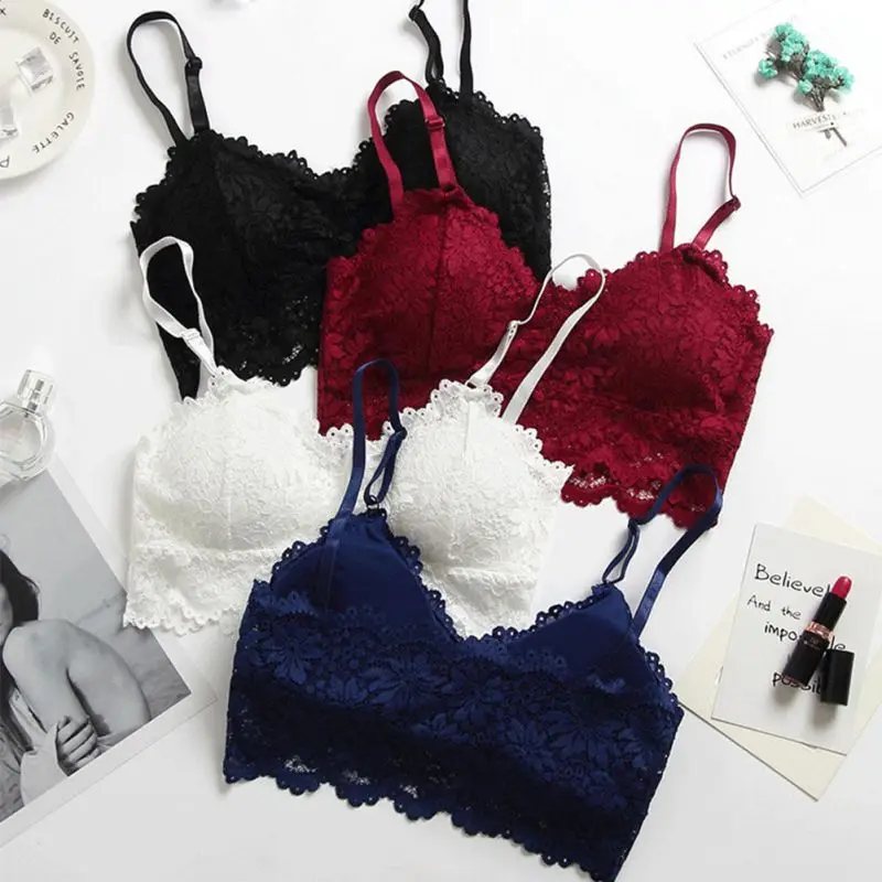 New Solid Lace Embroidery Bras Women Floral Sexy Hollow Out Underwear Seamless Lingerie Removable Padded Brassiere
New Solid Lace Embroidery Bras Women Floral Sexy Hollow Out Underwear Seamless Lingerie Removable Padded Brassiere