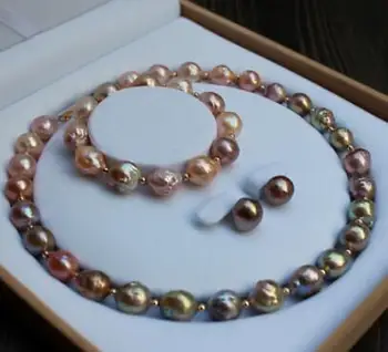free shipping huge 13-15 mm south sea baroque multicolor pearl necklace & bracelet & earring
free shipping huge 13-15 mm south sea baroque multicolor pearl necklace & bracelet & earring
