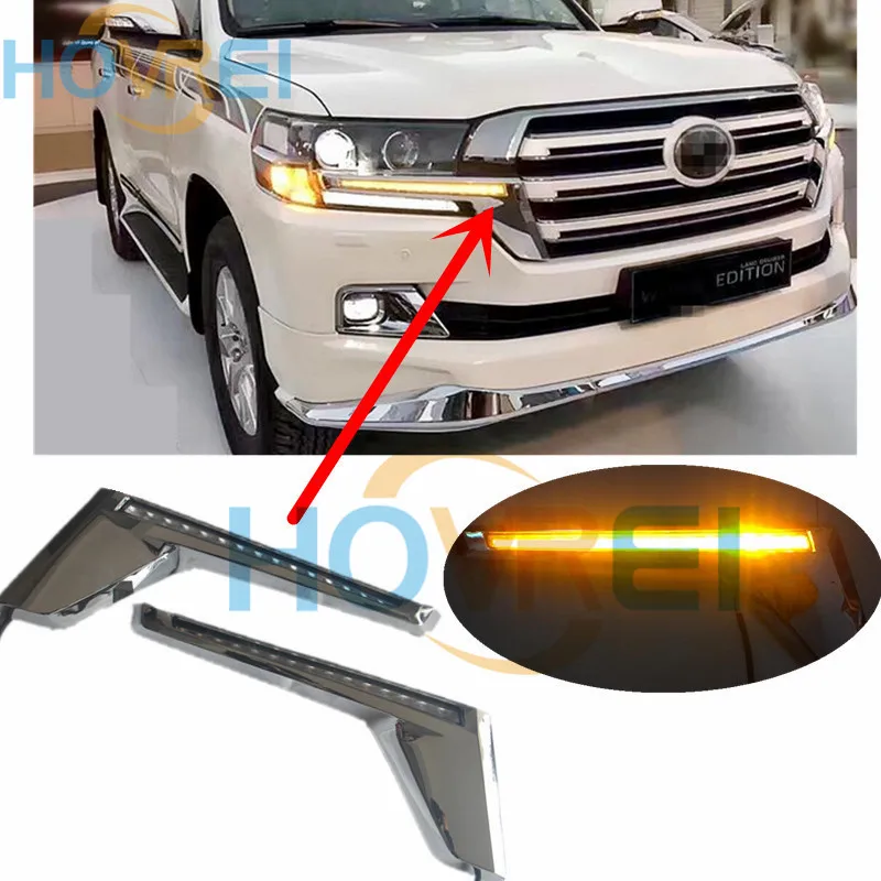 2PCS Yellow LED Turn Signal Flash Light Kit For Toyota Land Cruiser LC200 2016 2017 Facelift Accessories
2PCS Yellow LED Turn Signal Flash Light Kit For Toyota Land Cruiser LC200 2016 2017 Facelift Accessories