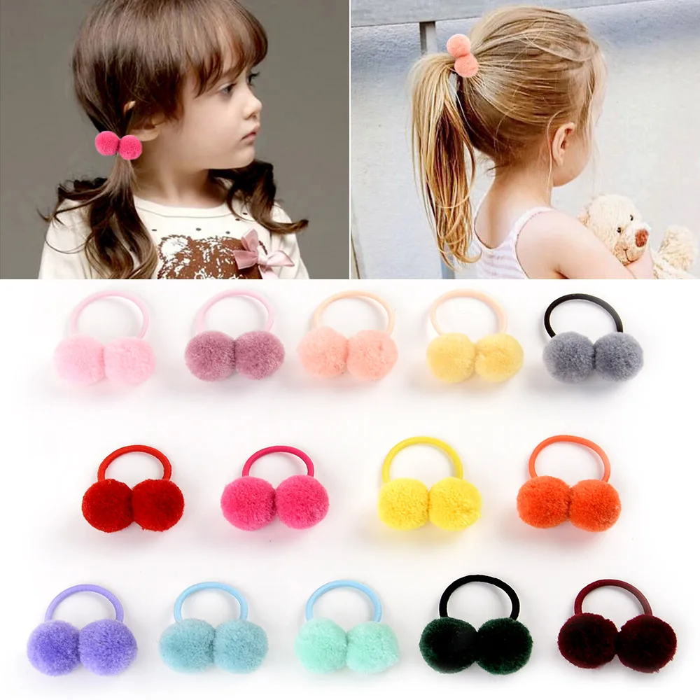14pcs/lot 1.4" Small Solid Double Fur Ball With Elastic Rope Handmade Hair Band For Kids Girls Hair Accessories 979
14pcs/lot 1.4" Small Solid Double Fur Ball With Elastic Rope Handmade Hair Band For Kids Girls Hair Accessories 979