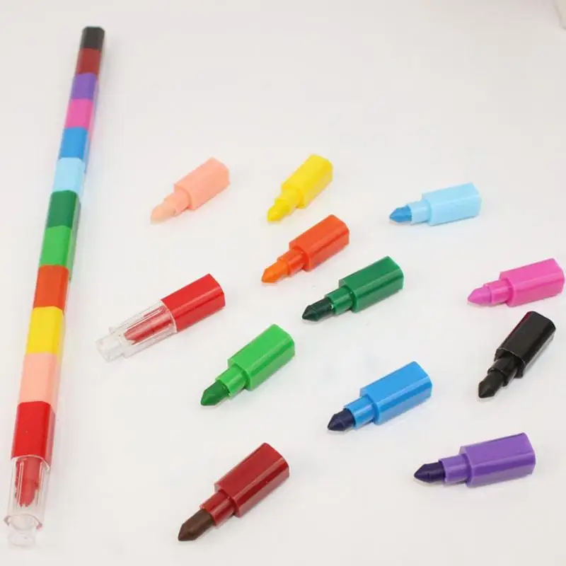New 1 Set Colorful 12 Colors Oil Paint Pen Craton Stacker Pencils Drawing Pen Art Painting Gift For Children Kids Pastel Crayons
New 1 Set Colorful 12 Colors Oil Paint Pen Craton Stacker Pencils Drawing Pen Art Painting Gift For Children Kids Pastel Crayons