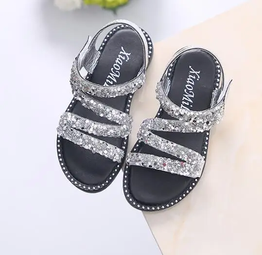 New Girls Sandals Children Beach Shoes Summer Style Kids Roman Sandals Girls Princess Fashion Sequins Shoes Flat
New Girls Sandals Children Beach Shoes Summer Style Kids Roman Sandals Girls Princess Fashion Sequins Shoes Flat