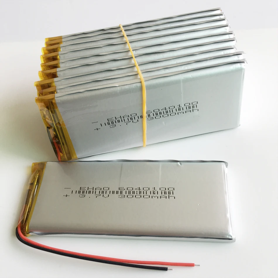 10 pcs 3.7V 3000mAh 6040100 Polymer Lithium LiPo Rechargeable Battery Li cells For MP3 GPS DVD Tablet PC power bank speaker
10 pcs 3.7V 3000mAh 6040100 Polymer Lithium LiPo Rechargeable Battery Li cells For MP3 GPS DVD Tablet PC power bank speaker