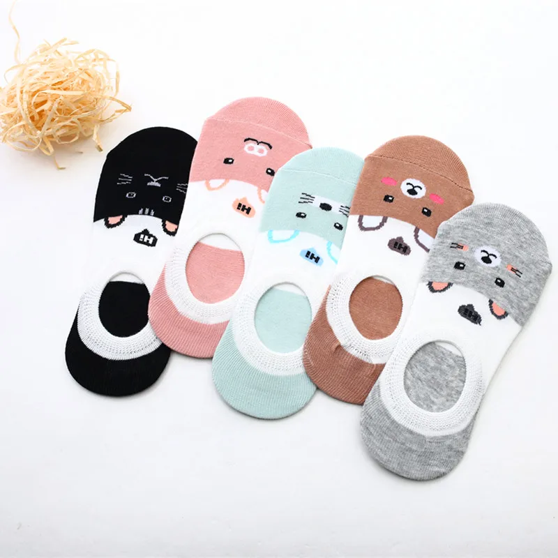 Wholesale 5 Pairs/lot Cute Harajuku Casual Animal Socks Women Summer Korean Cat Bear Rabbit Funny Low Cut Ankle Sock Happy Sox
Wholesale 5 Pairs/lot Cute Harajuku Casual Animal Socks Women Summer Korean Cat Bear Rabbit Funny Low Cut Ankle Sock Happy Sox