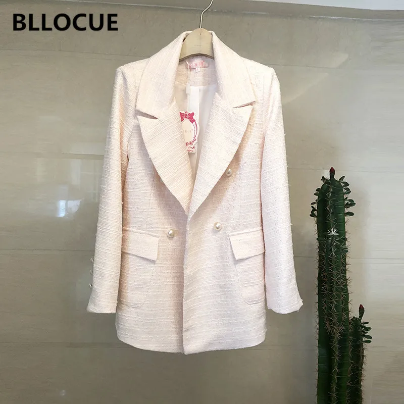BLLOCUE High Quality 2019 Spring Fashion Designer Beading Jacket Coat Women Turn-down Collar Elegant Button Runway Outerwear
BLLOCUE High Quality 2019 Spring Fashion Designer Beading Jacket Coat Women Turn-down Collar Elegant Button Runway Outerwear