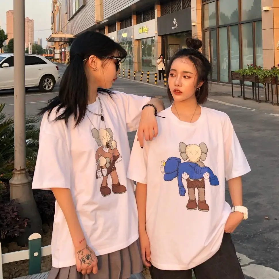 Kaws T Shirts Women Casual Size Cartoon Short Sleeve Summer Printing Tshirt Harajuku Tops Sesame Street Camisas Mujer Camiseta
Kaws T Shirts Women Casual Size Cartoon Short Sleeve Summer Printing Tshirt Harajuku Tops Sesame Street Camisas Mujer Camiseta