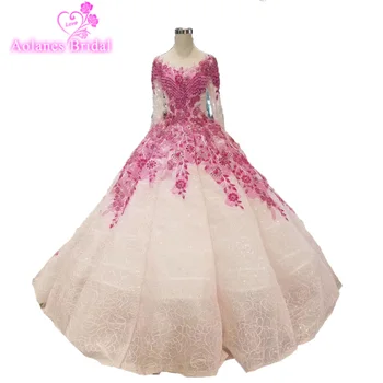 Pink Designer Beading Dress Candy Color Crystals Full Sleeves Waves Skirt Prom Dresss Top Illusion Celebrity party Dresses
Pink Designer Beading Dress Candy Color Crystals Full Sleeves Waves Skirt Prom Dresss Top Illusion Celebrity party Dresses