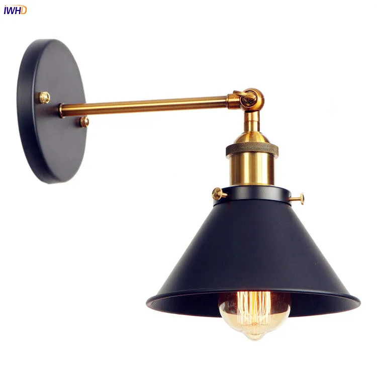 IWHD Black Retro Industrial LED Wall Lights Fixtures Bathroom Mirror Antique Vintage Wall Lamp Sconces Edison Style Lighting
IWHD Black Retro Industrial LED Wall Lights Fixtures Bathroom Mirror Antique Vintage Wall Lamp Sconces Edison Style Lighting