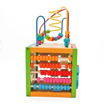 NEW Wood 6 in 1 Bead Maze Activity Cube Natural & Non-toxic Activity Center Box Early Learning Educational toys for Children
NEW Wood 6 in 1 Bead Maze Activity Cube Natural & Non-toxic Activity Center Box Early Learning Educational toys for Children