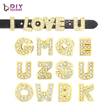 1300pcs 10MM Full Rhinestone Gold Slide Letters New fashion jewelry Fit Wristband LSSL08*1300
1300pcs 10MM Full Rhinestone Gold Slide Letters New fashion jewelry Fit Wristband LSSL08*1300