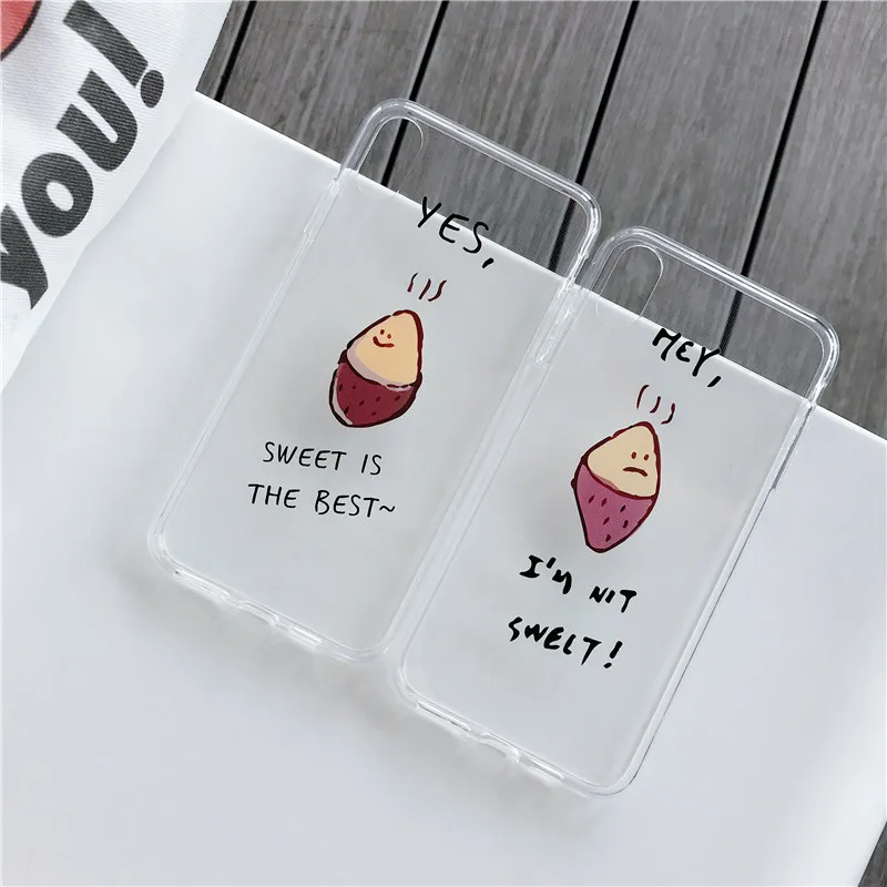 simple cute cartoon sweet potato Transparent soft shell phone Case For Apple iphone6 6s 7 8 Plus X XS XR MAX silicone case
simple cute cartoon sweet potato Transparent soft shell phone Case For Apple iphone6 6s 7 8 Plus X XS XR MAX silicone case