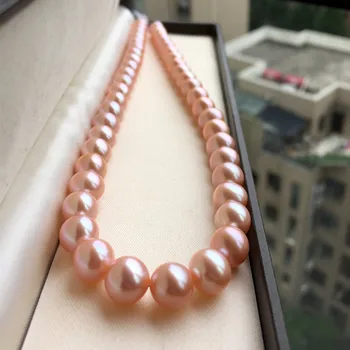 Women Gift word 925 Sterling real 9-10mm is the natural freshwater pearl necklace round to near Taihu
Women Gift word 925 Sterling real 9-10mm is the natural freshwater pearl necklace round to near Taihu