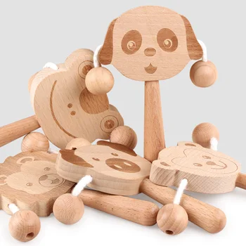 1pc Beech Toys Rattle Chew Toys Cute Animal Rattle Food Grade Materials Newborn Gifts Wooden Teething Toys Molar Toys
1pc Beech Toys Rattle Chew Toys Cute Animal Rattle Food Grade Materials Newborn Gifts Wooden Teething Toys Molar Toys