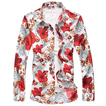 Men's Hawaiian Shirt 100% Cotton Men's Casual Print Beach Shirt Aloha Shirt Long Sleeve Summer Party Shirt Asian Size M-7XL
Men's Hawaiian Shirt 100% Cotton Men's Casual Print Beach Shirt Aloha Shirt Long Sleeve Summer Party Shirt Asian Size M-7XL