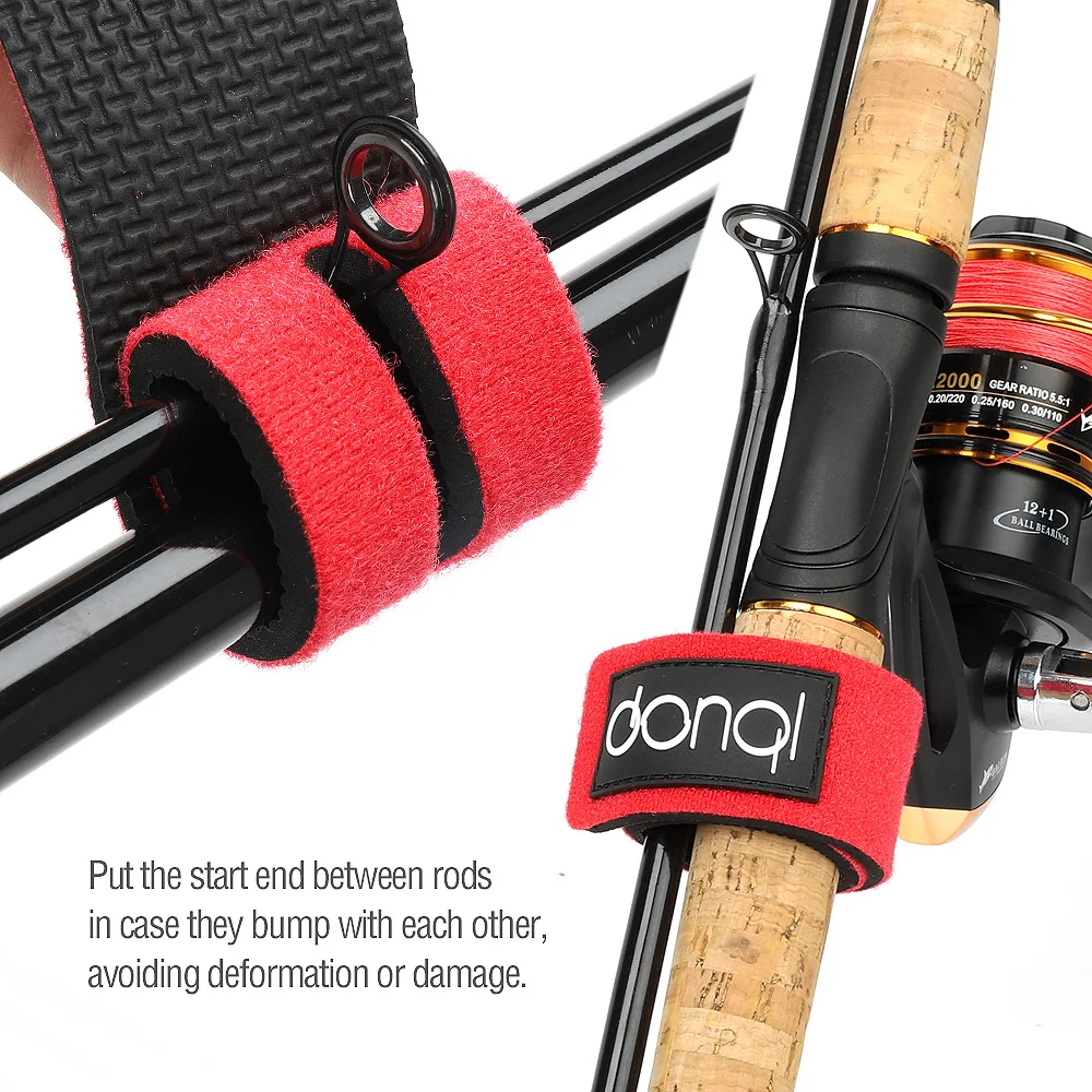 Fishing Tools Rod Tie Strap Belt Tackle Elastic Wrap Band Pole Holder Accessories Diving Materials Non-slip Firm