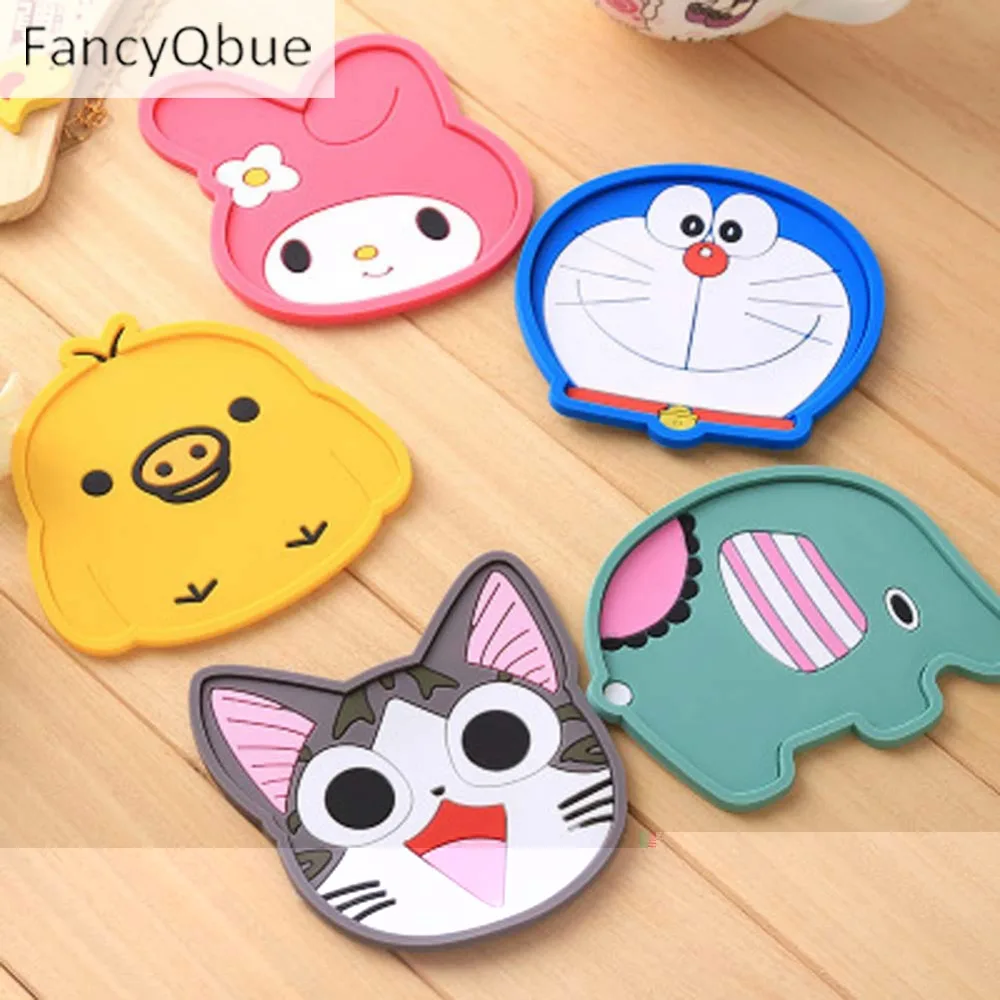 1 Piece silicone dining table placemat coaster kitchen accessories mat cup bar mug cartoon animal drink pads
1 Piece silicone dining table placemat coaster kitchen accessories mat cup bar mug cartoon animal drink pads