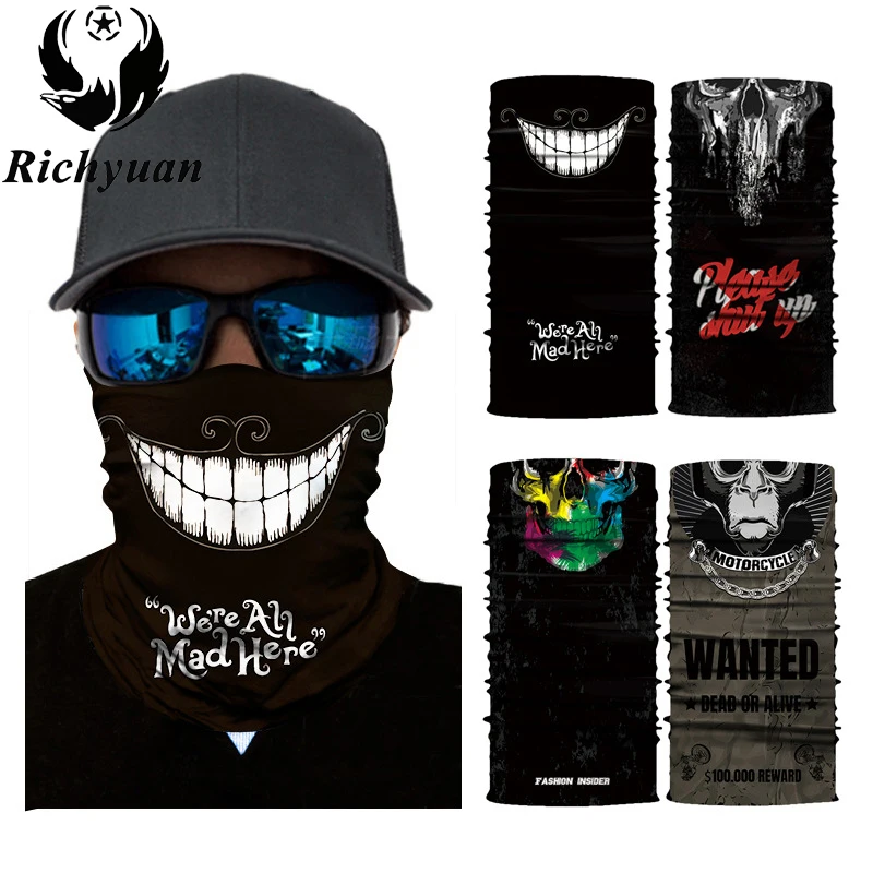 3D Seamless Balaclava Magic Scarf Neck Face Mask Ghost Skull Skeleton Head Bandana Shield Headband Headwear Bandana Men Bicycle
3D Seamless Balaclava Magic Scarf Neck Face Mask Ghost Skull Skeleton Head Bandana Shield Headband Headwear Bandana Men Bicycle