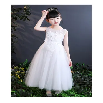 Flower Applique Wedding Long White Lace Baby Dress Elegant Party Birthday Princess Host Costume Teenage Kids Dress Girl WGCK2918
Flower Applique Wedding Long White Lace Baby Dress Elegant Party Birthday Princess Host Costume Teenage Kids Dress Girl WGCK2918