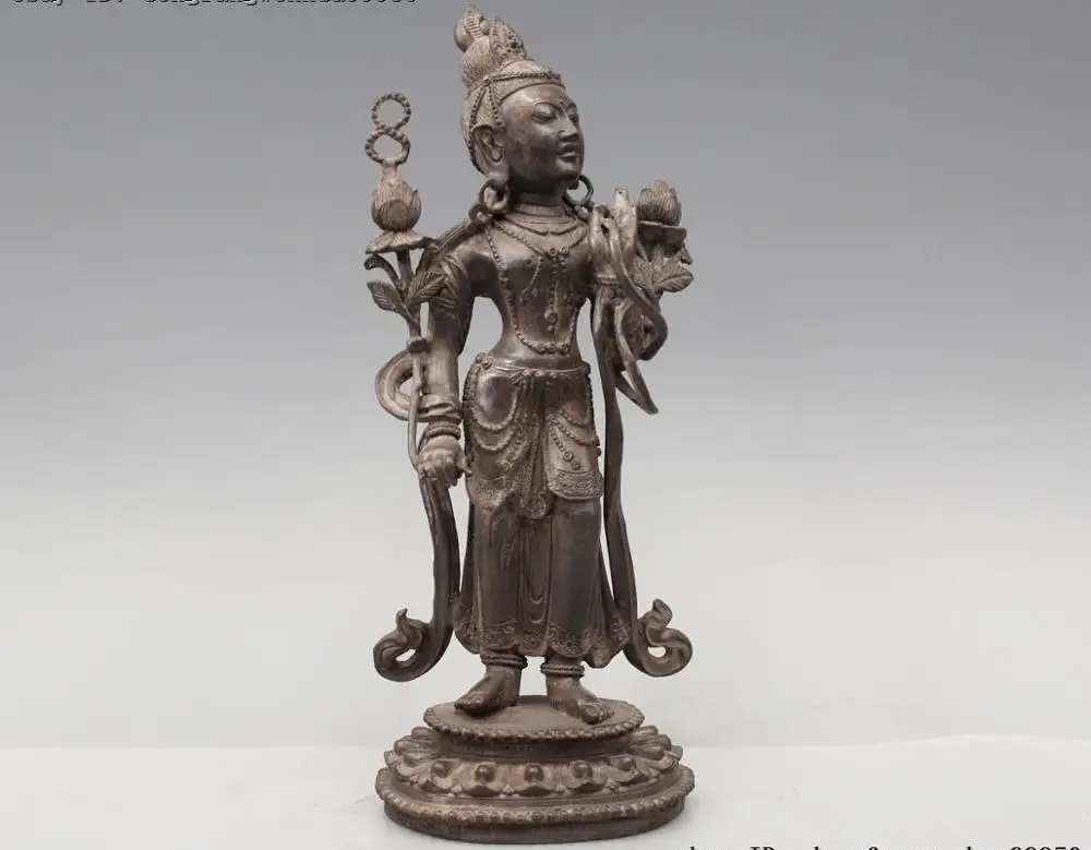 Tibetan Copper Bronze Lotus Kwan-Yin Guan Yin Bodhisattva Goddess Buddha Statue
Tibetan Copper Bronze Lotus Kwan-Yin Guan Yin Bodhisattva Goddess Buddha Statue