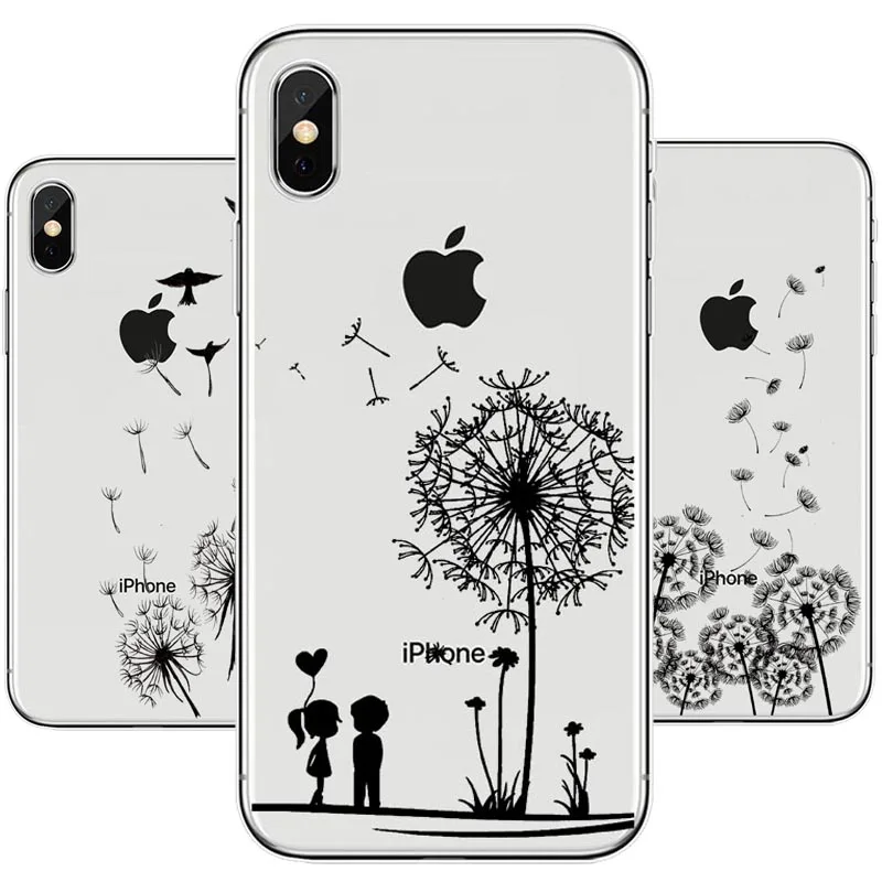 Phone Case Dandelion Butterfly Elephant Feather For iphone XS Max 8 8Plus 7 7Plus 6S 6SPlus 5S 5 SE X Transparent Cover Capinha
Phone Case Dandelion Butterfly Elephant Feather For iphone XS Max 8 8Plus 7 7Plus 6S 6SPlus 5S 5 SE X Transparent Cover Capinha
